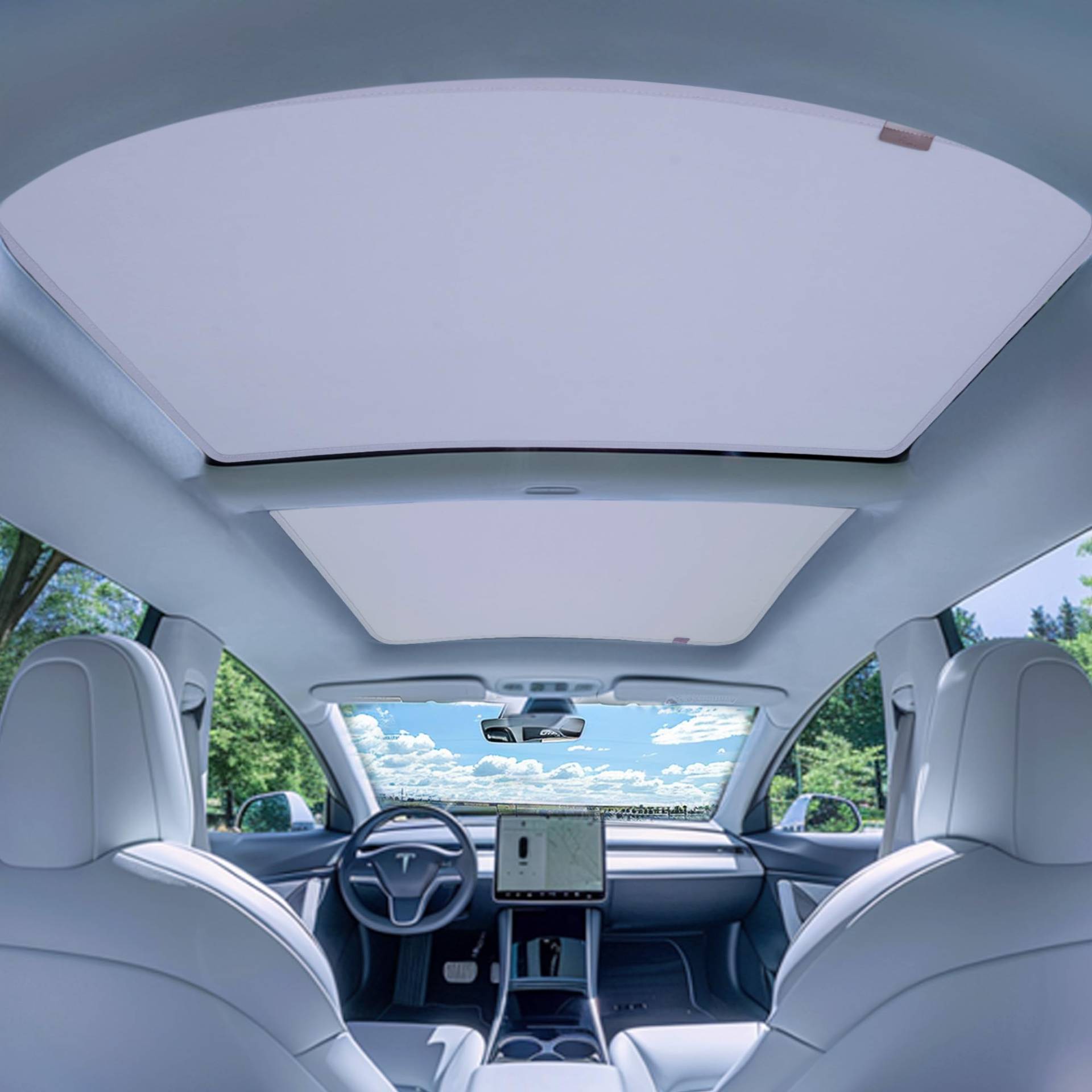 Tesla Model 3 Sonnenschutz Dach, Magshade für Tesla Model 3, um UV zu blockieren und kühl zu halten, Faltbarer Sonnenschutz Modell 3 für Glasdach, Tesla Model 3 Zubehör 2023 Tesla Model 3 Sonnenschutz Dach, Magshade für Tesla Model 3, um UV zu blockieren und kühl zu halten, Faltbarer Sonnenschutz Modell 3 für Glasdach, Tesla Model 3 Zubehör 2023 von OtriFowd