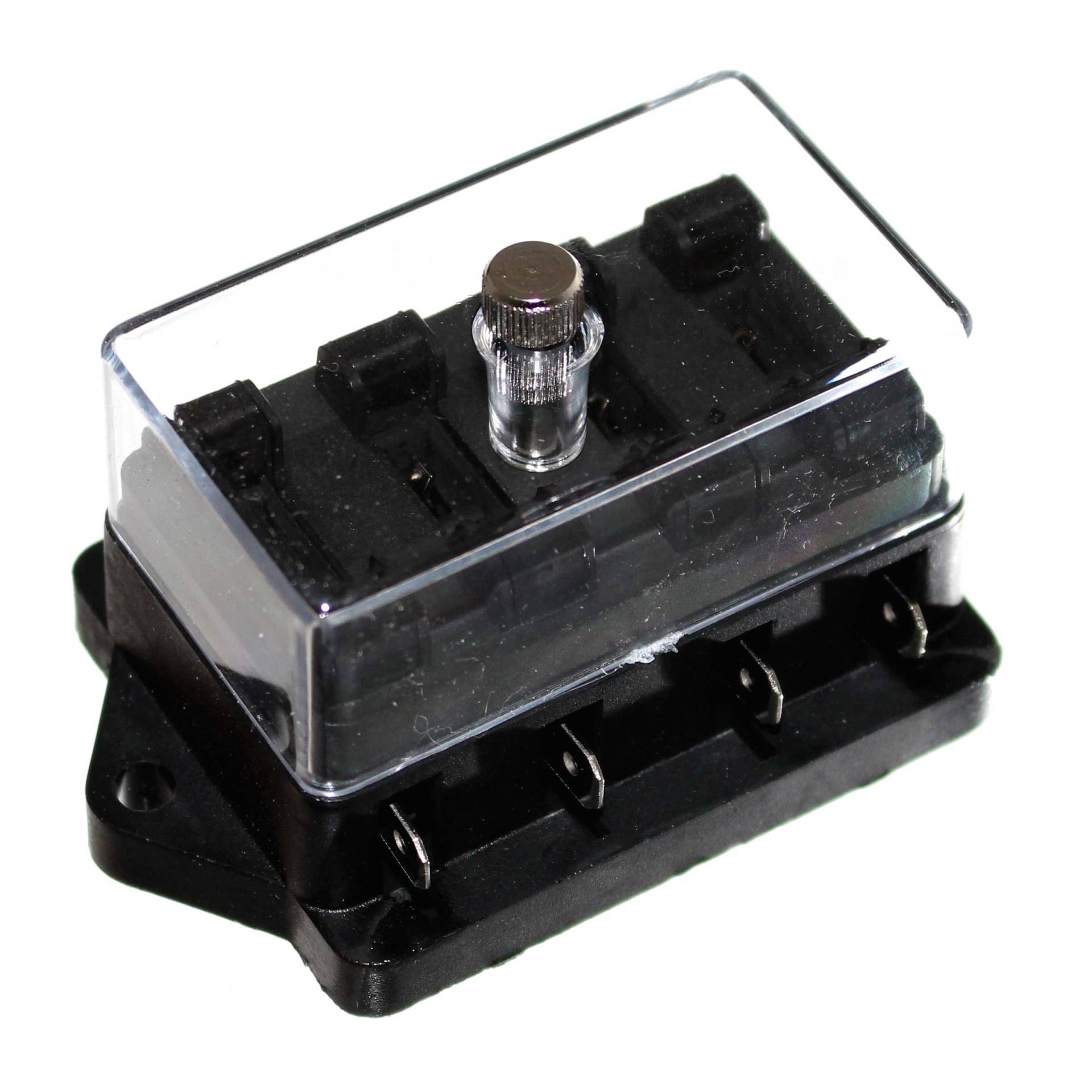 Old-Harvest 1x 4er Sicherungsblock 6-24V Sicherung Halter Sicherungskasten Auto Fuseholder HiFi Neu Old-Harvest 1x 4er Sicherungsblock 6-24V Sicherung Halter Sicherungskasten Auto Fuseholder HiFi Neu von Old-Harvest