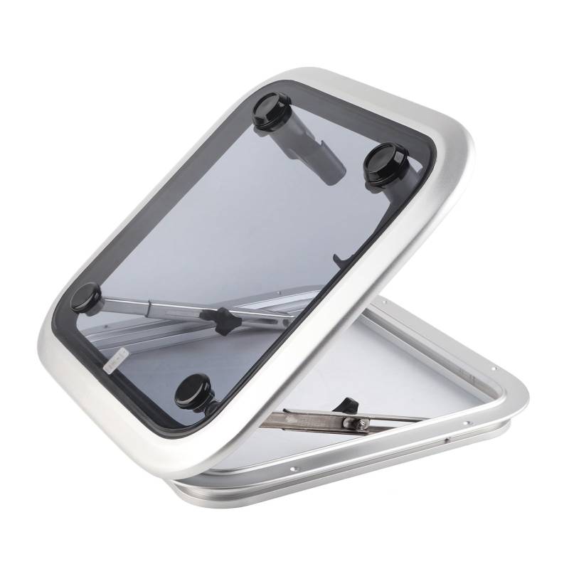 Otufan Bootsluke, Wohnmobil-Deck, Fluchtluke, Bullaugenfenster, 41,9 X 41,9 Cm, Quadratischer Push-Out-Stil Mit Dickem Gehärtetem Glas, Passend Für Boot, Yachten, Wohnmobile von Otufan