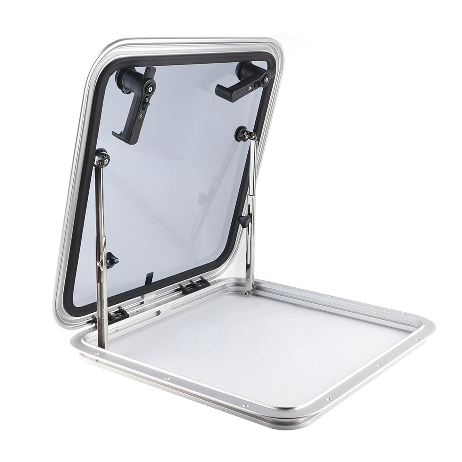 Otufan Bootsluke, Wohnmobil-Deck, Fluchtluke, Bullaugenfenster, 57,9 X 57,9 Cm, Quadratischer Push-Out-Stil Mit Dickem Gehärtetem Glas, Passend Für Bootsyachten, Wohnmobile Otufan Bootsluke, Wohnmobil-Deck, Fluchtluke, Bullaugenfenster, 57,9 X 57,9 Cm, Quadratischer Push-Out-Stil Mit Dickem Gehärtetem Glas, Passend Für Bootsyachten, Wohnmobile von Otufan