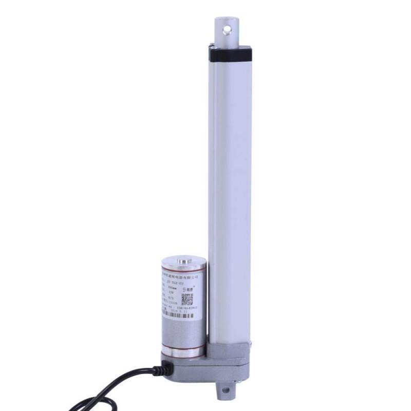 12V Kraft 1500N Hub Linearaktuator 200 750mm Linearaktuator Hub Elektromotorhalterung Metallgehäuse wasserdichter Schubstangenmotor Elektrozylinder (200mm) für Automobile/medizinische Geräte von Oumefar