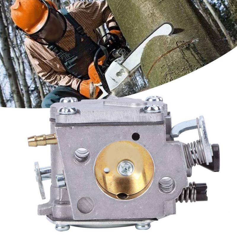 Aluminium Kettensägenvergaser Leichter Vergaser Ersatzkettensägensatz mit Ansaugrohr Vergaser Kit Kettensäge Kit für 61/266/268/272XP von Oumefar