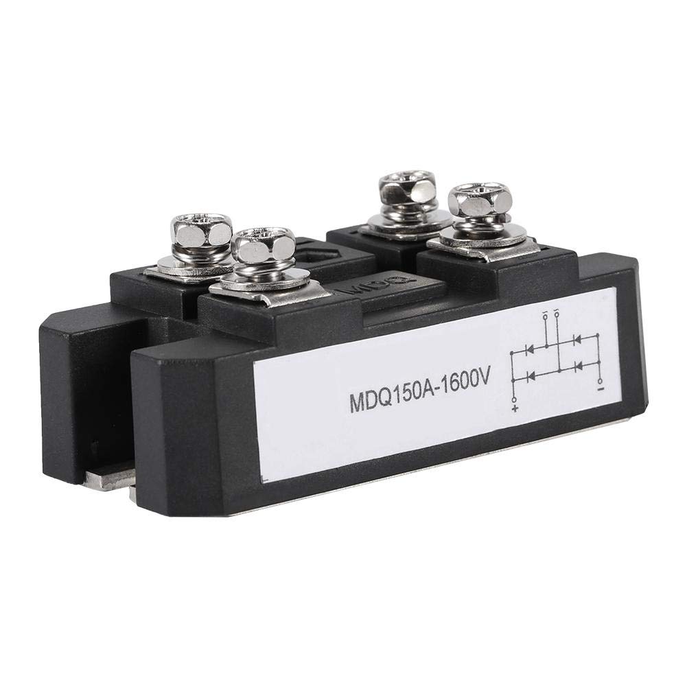 Brückengleichrichter Schwarz Einphasendiode Brückengleichrichtermodul Ausgang DC 150A Ampere Hochleistung 1600V Brückengleichrichter Schwarz Einphasendiode Brückengleichrichtermodul Ausgang DC 150A Ampere Hochleistung 1600V von Oumefar