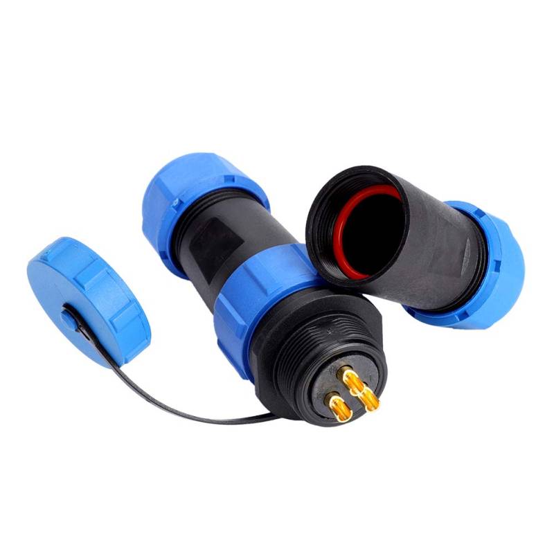 Oumefar kabelverbinder SP21 Stecker Buchse IP68 kabelverbinder Wasserdichter Luftfahrtanschluss Kabelstecker Steckdose Kabel Inline Anschluss für Außenleuchten usw(3pin) von Oumefar