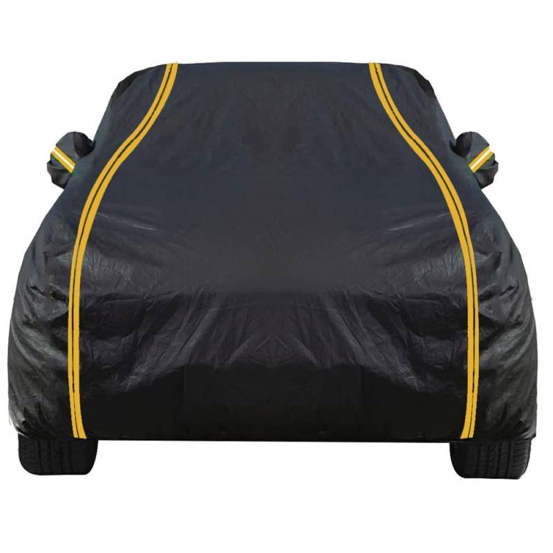 Schwarz Autoabdeckung für Alfa Romeo Spider 916 2003-2004 Cabriolet, Regenfeste Autoplane Outdoor, Auto Garage Plane, Staubdichte Autoabdeckung Indoor, Oxford-Gewebe von Outautoer