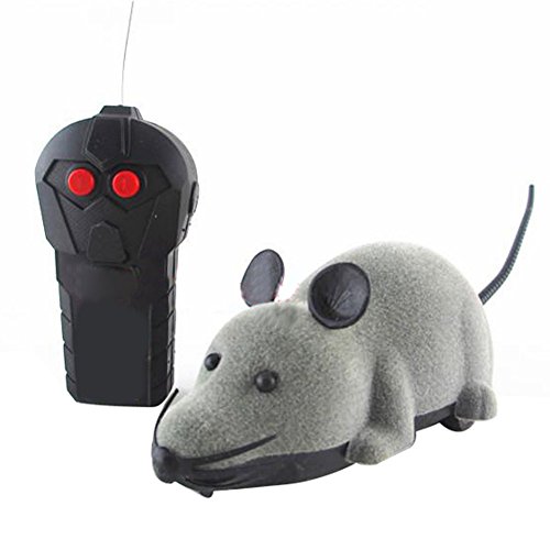 Outstanding® Plüsch-Fernbedienung RC Wireless Mouse Ratte für Haustier-Katzen-Hundespielzeug von Outstanding