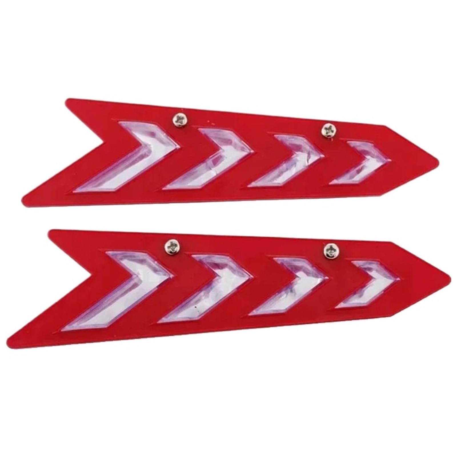 2 Stücke Auto Wischer Separator Protector Auto Wischer Dekorative Spoiler Auto Scheibenwischer Hilfe Presser(Red) von Ouxk
