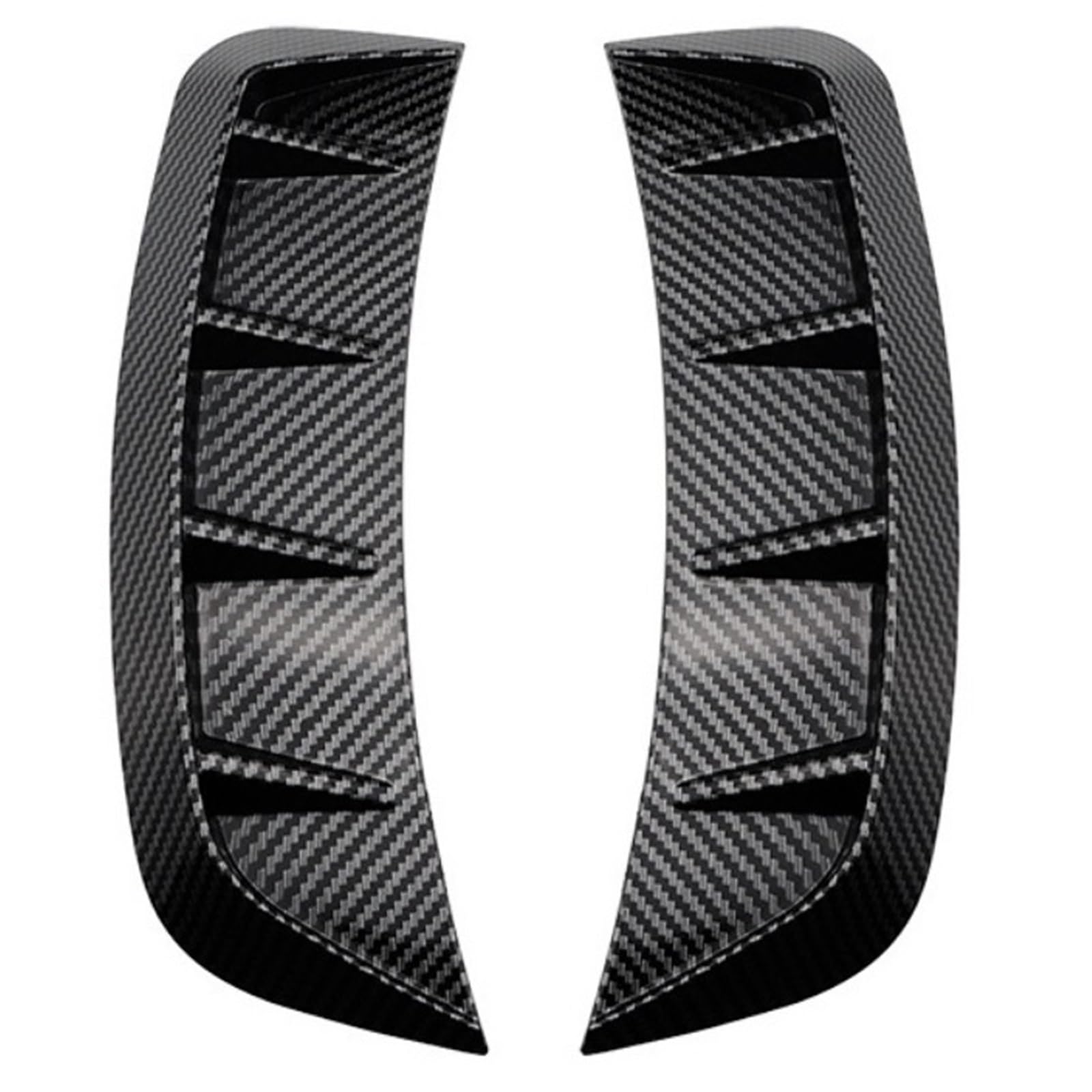 2Pcs Auto Aufkleber Abdeckung Schwarz Carbon Fiber Air Intake Flow Vent Haube Fen/der Air Vent(Carbon) von Ouxk