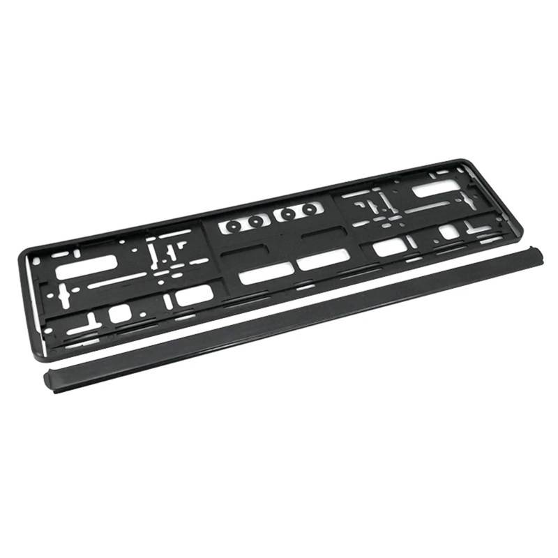 2Pcs Auto Kennzeichen Halterung Schwarz Nummernschild Halter EU Standard Kennzeichen Rahmen Abdeckung von Ouxk