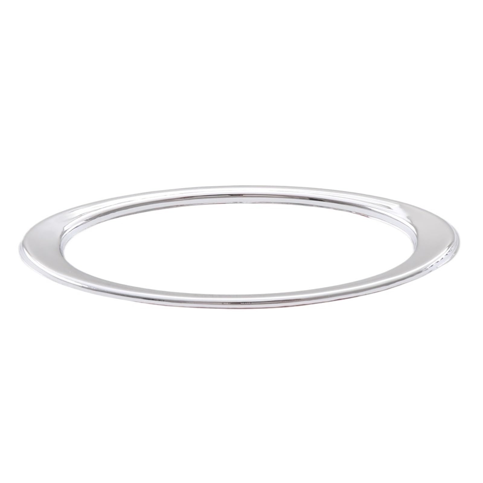 Auto ABS Chrom Auto Lenkrad Dekoration Ri&ng Trim Aufkleber Kompatibel Mit Fo&rd Fo&cus 2 Fie&sta Eco&Sport(Silver) von Ouxk