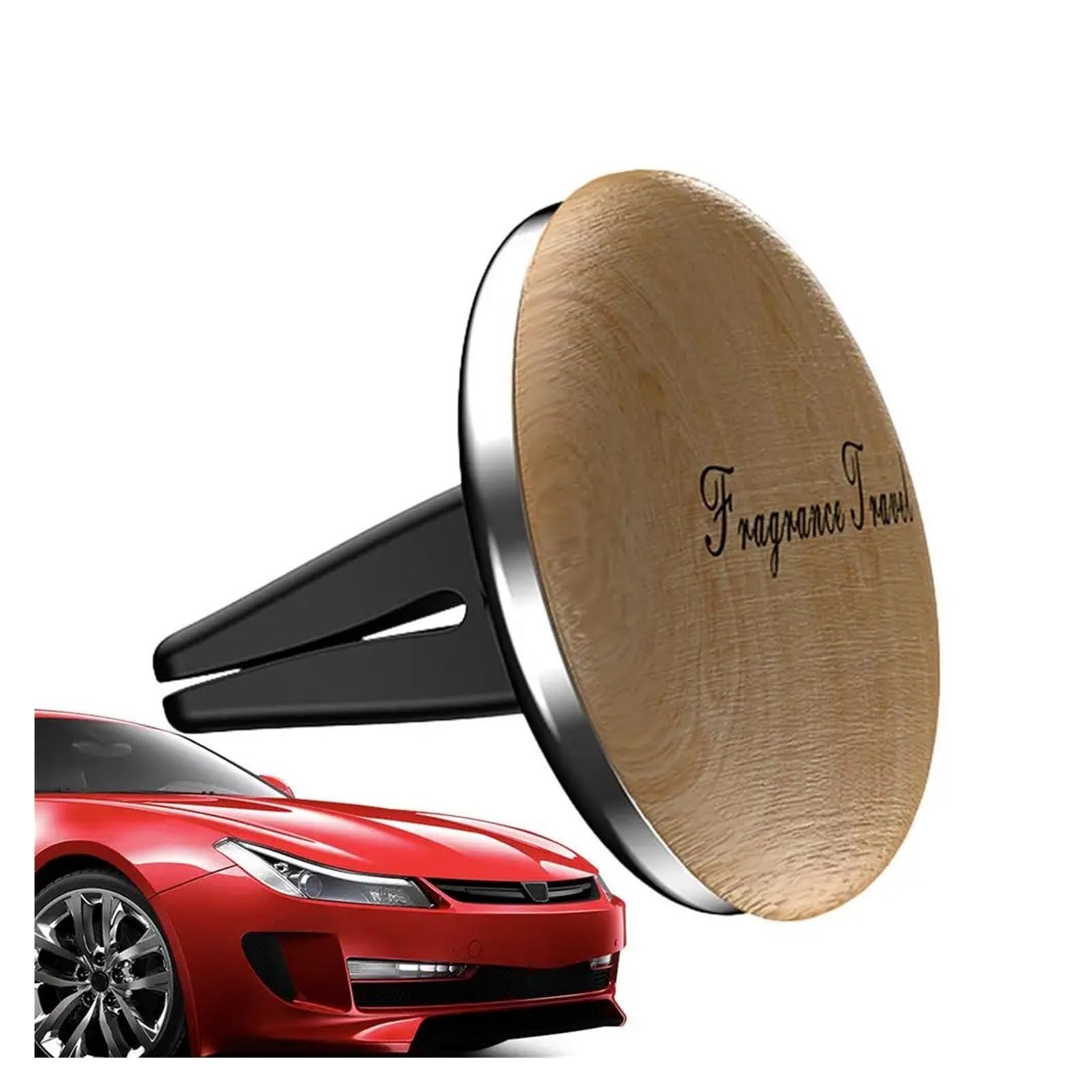 Auto-Entlüftungs-Lufterfrischer, Auto-Duft-Diffusor, Holz-Auto-Diffusor, Entlüftungsclips(A) von Ouxk
