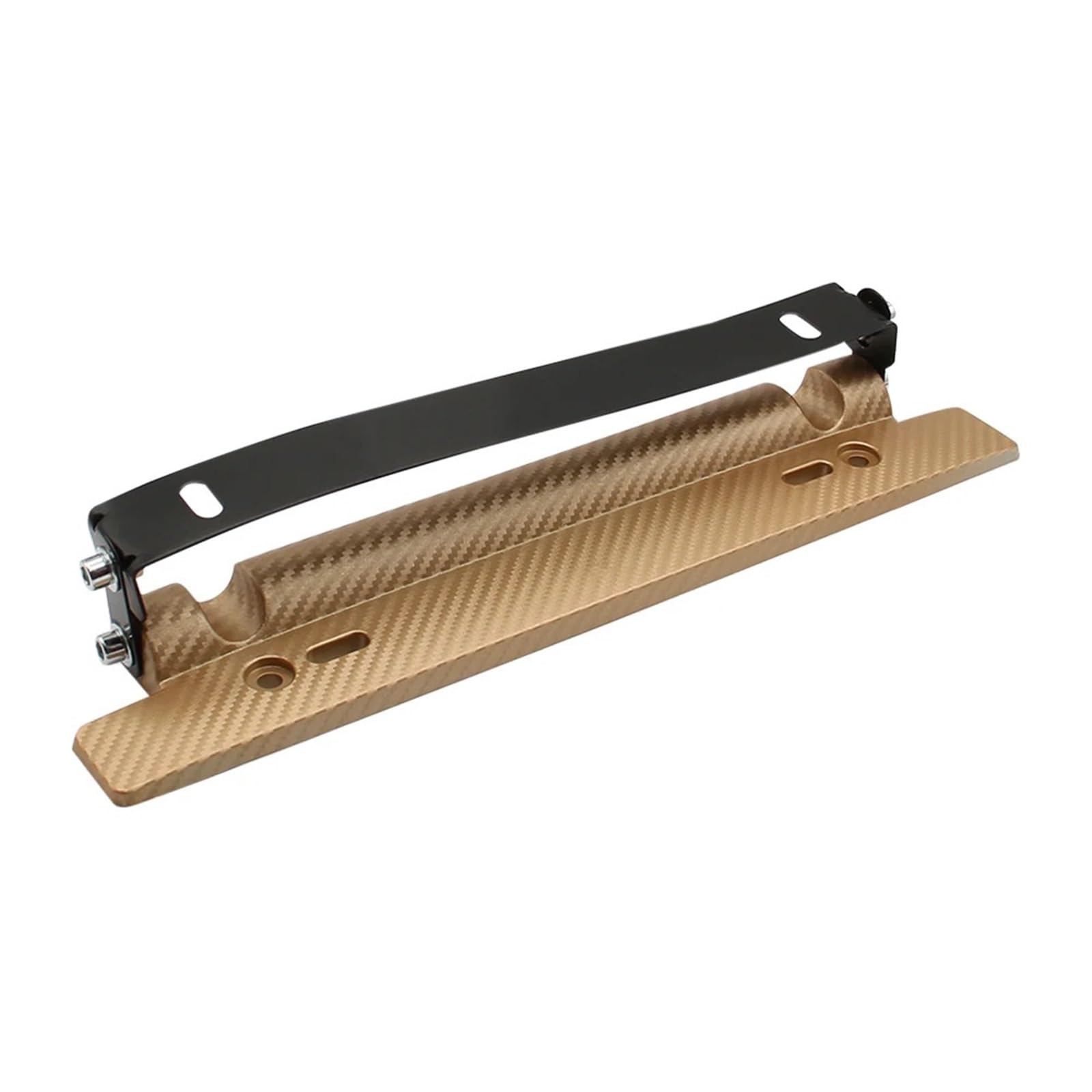 Auto Kennzeichenhalter Carbon Fiber Muster Auto Kennzeichenhalter Autoteile Zubehör(Gold) von Ouxk