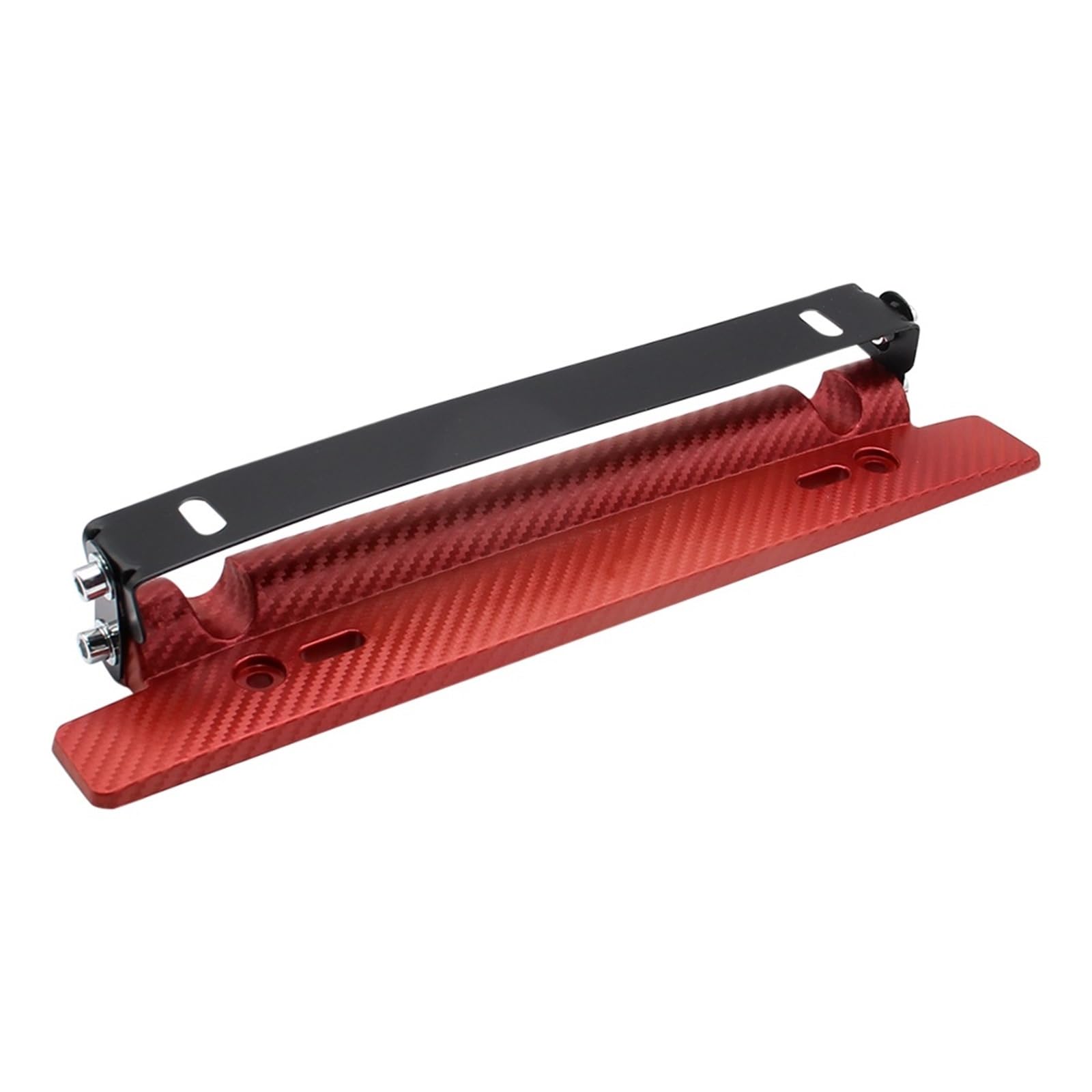 Auto Kennzeichenhalter Carbon Fiber Muster Auto Kennzeichenhalter Autoteile Zubehör(Red) von Ouxk