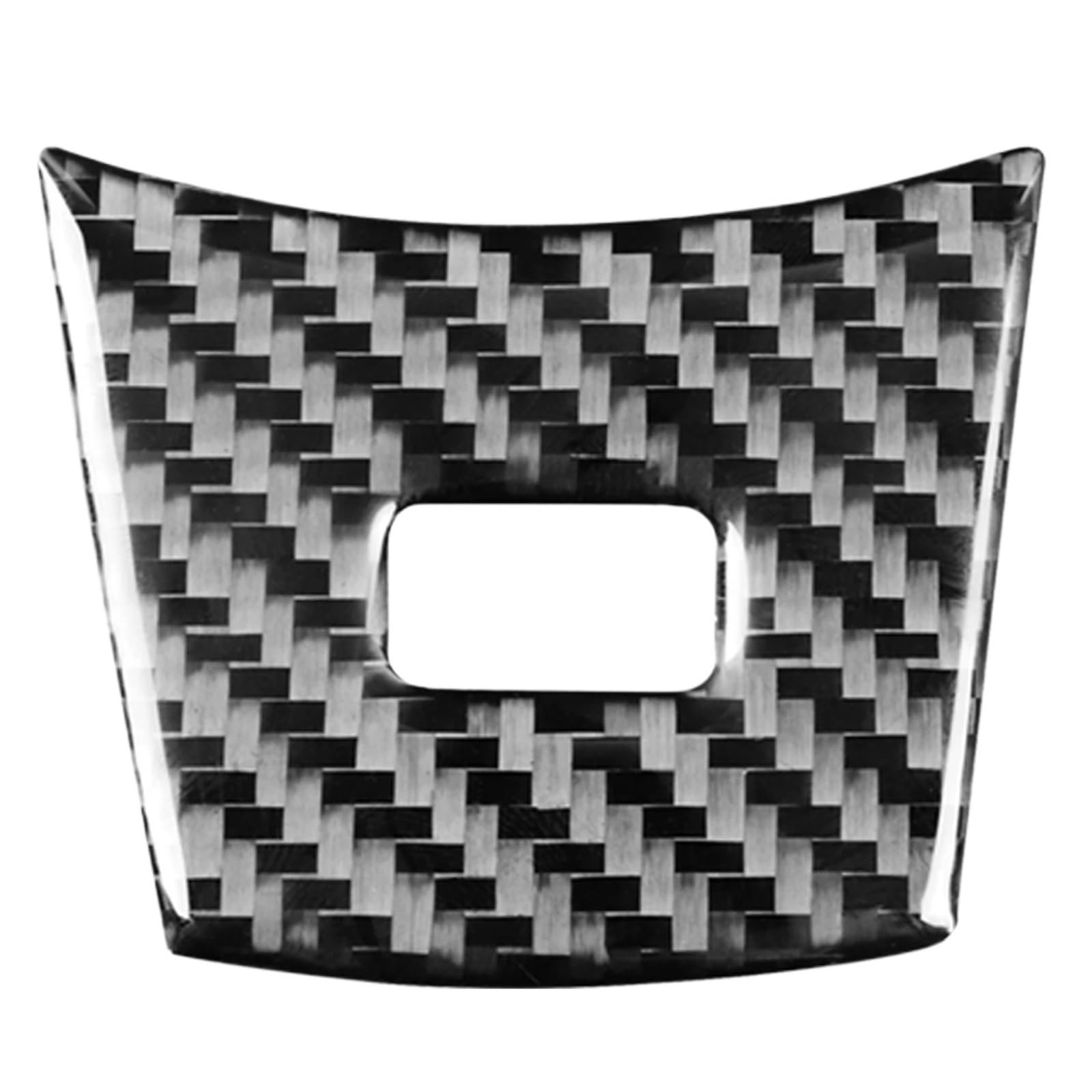 Auto-Lenkrad-Zierabdeckung, Carbon-Aufkleber, Kompatibel Mit Auto-Innenausstattung(Black) von Ouxk
