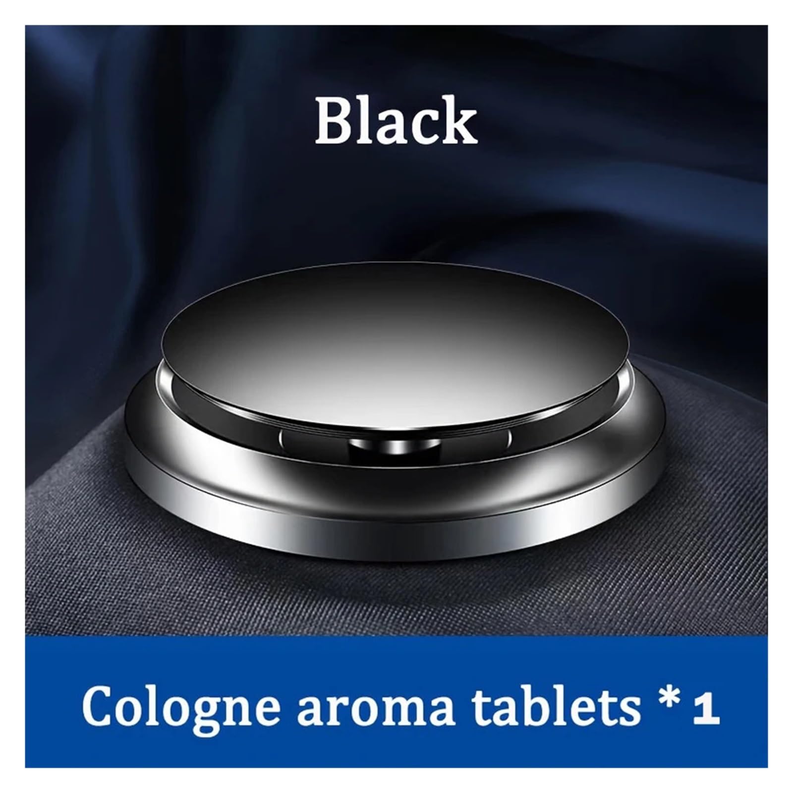 Auto-Lufterfrischer, Aluminiumlegierung, UFO-Styling, Parfüm, Autozubehör, Innenraumluft, Frischer Duft, Auto-Luftreiniger(Black-Cologne 1) von Ouxk