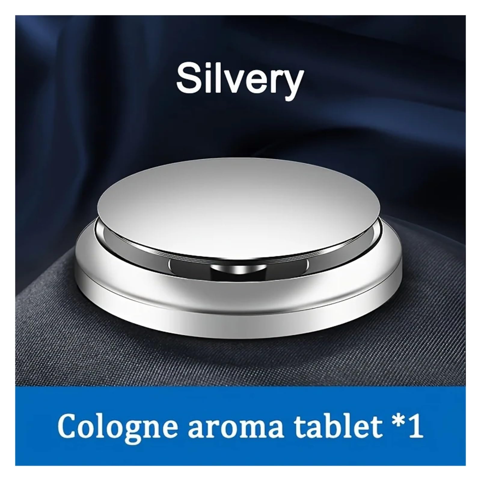 Auto-Lufterfrischer, Aluminiumlegierung, UFO-Styling, Parfüm, Autozubehör, Innenraumluft, Frischer Duft, Auto-Luftreiniger(Silvery-Cologne 1) von Ouxk