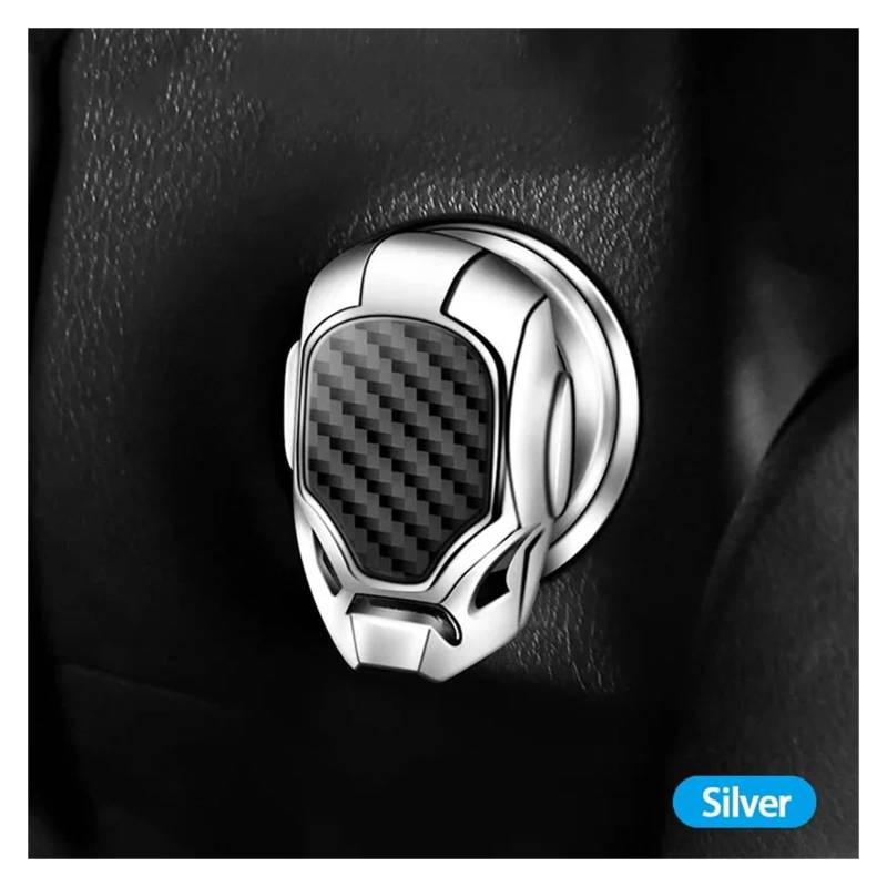 Auto Start Schutz Abdeckung Dekoration Zündung Schalter Taste Schutz Aufkleber Schalter Dekorative Push Button Abdeckung(Grey) von Ouxk