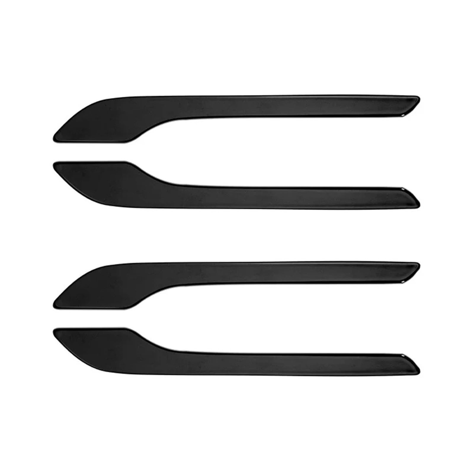 Autotürgriff-Wrap-Dekorationsaufkleber, 4-teilig, ABS-Kunststoff, Modifikationsgriff-Abdeckungssatz(Black) von Ouxk
