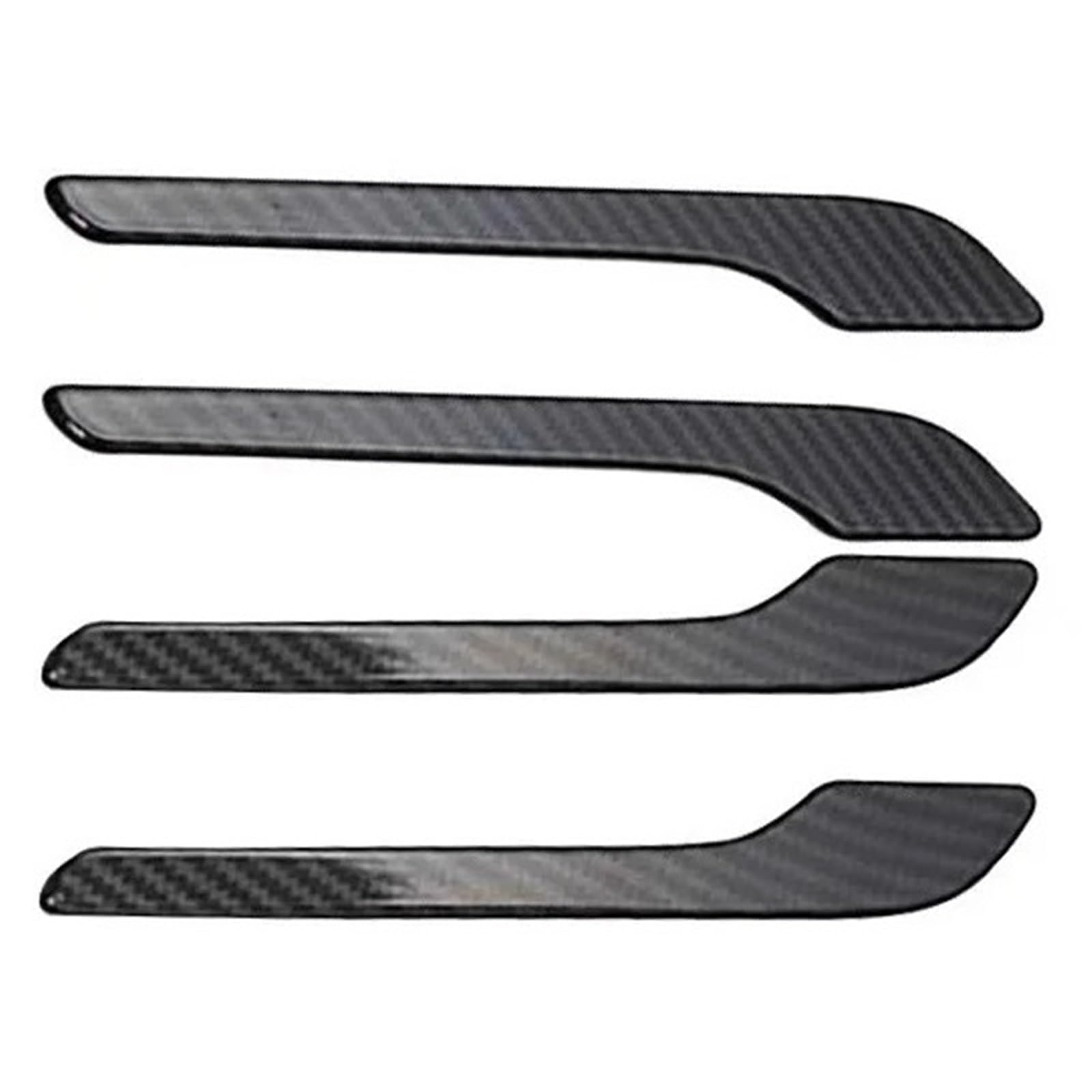 Autotürgriff-Wrap-Dekorationsaufkleber, 4-teilig, ABS-Kunststoff, Modifikationsgriff-Abdeckungssatz(Bright Carbon) von Ouxk