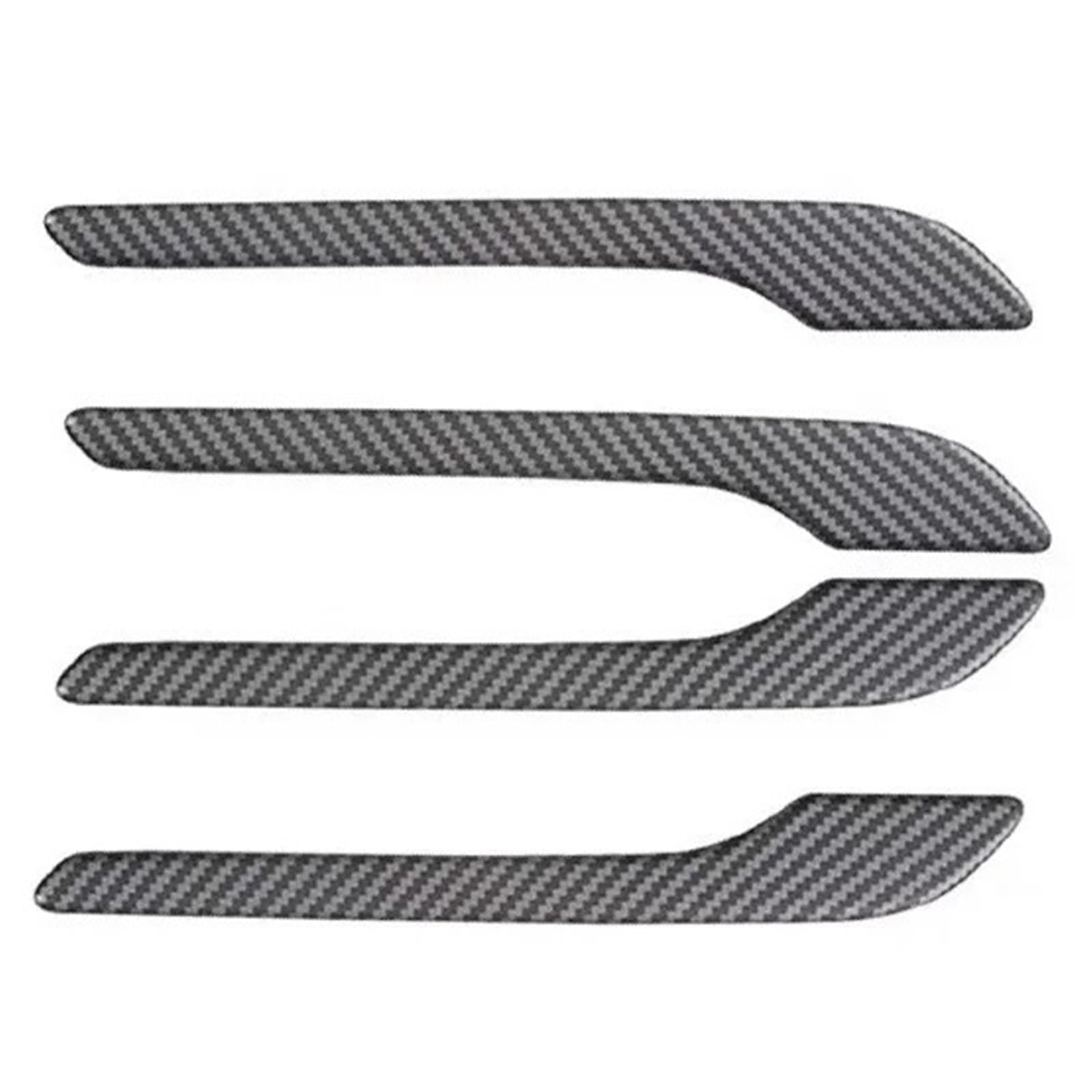 Autotürgriff-Wrap-Dekorationsaufkleber, 4-teilig, ABS-Kunststoff, Modifikationsgriff-Abdeckungssatz(Matte Carbon) von Ouxk