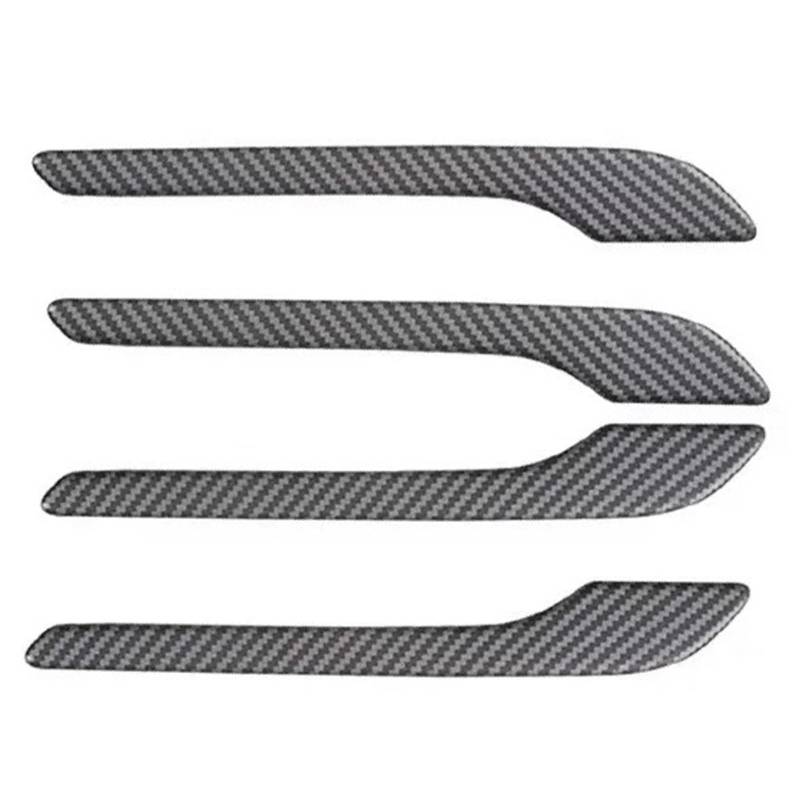 Autotürgriff-Wrap-Dekorationsaufkleber, 4-teilig, ABS-Kunststoff, Modifikationsgriff-Abdeckungssatz(Matte Carbon) von Ouxk
