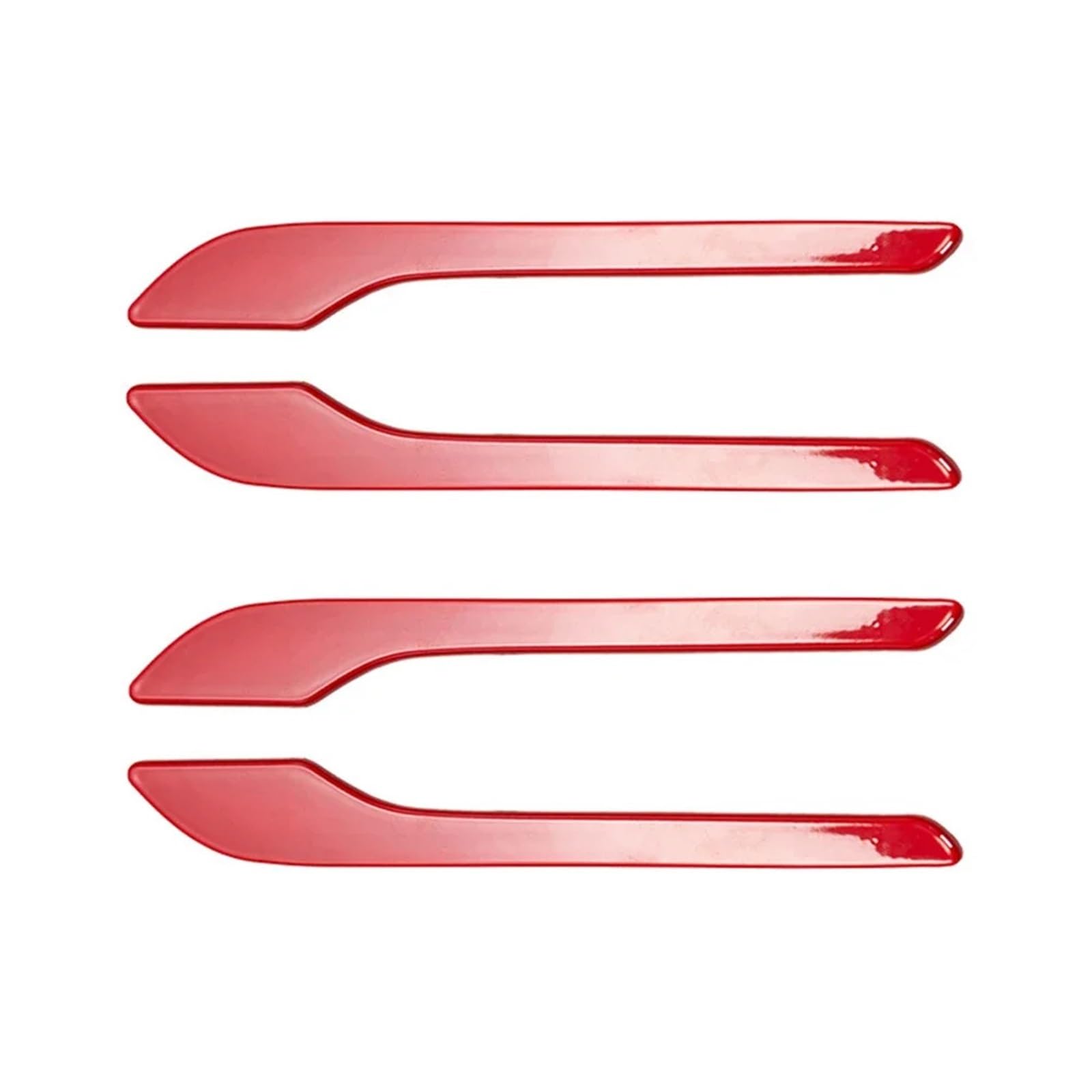 Autotürgriff-Wrap-Dekorationsaufkleber, 4-teilig, ABS-Kunststoff, Modifikationsgriff-Abdeckungssatz(Red) von Ouxk