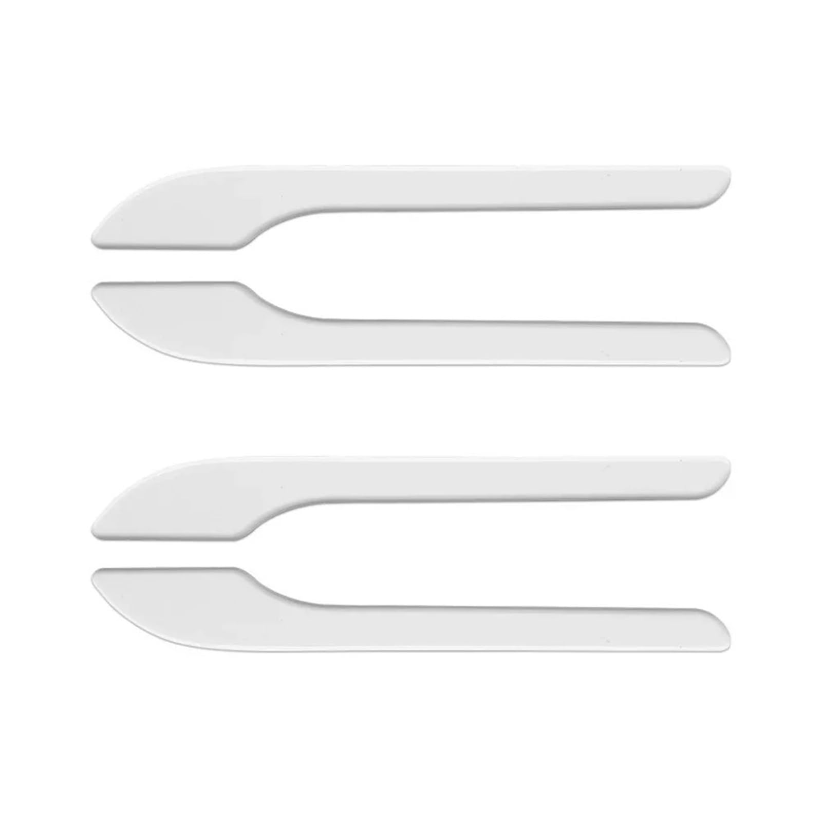 Autotürgriff-Wrap-Dekorationsaufkleber, 4-teilig, ABS-Kunststoff, Modifikationsgriff-Abdeckungssatz(White) von Ouxk