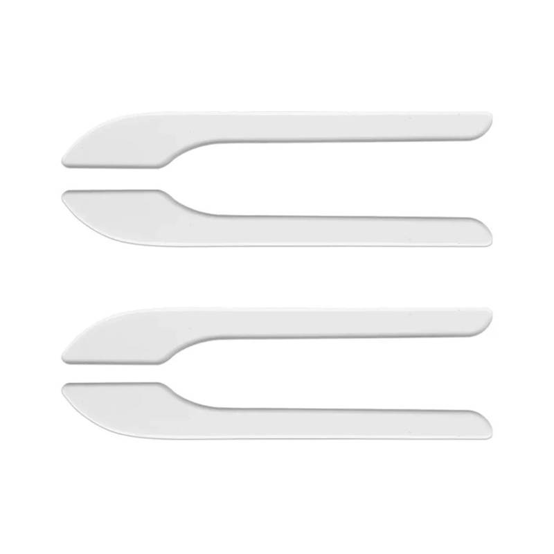 Autotürgriff-Wrap-Dekorationsaufkleber, 4-teilig, ABS-Kunststoff, Modifikationsgriff-Abdeckungssatz(White) von Ouxk