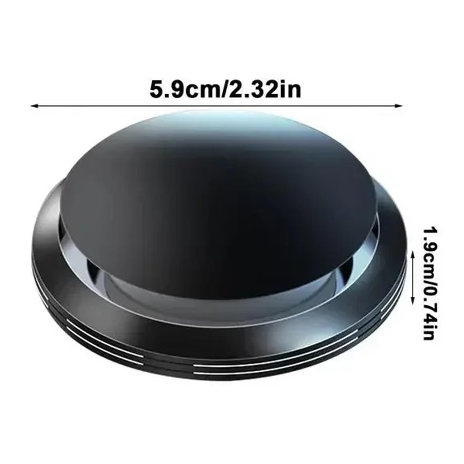 Festes Parfüm Fürs Auto,Form Einer Fliegenden Untertasse, Drehbare Einstellung, Dekorative Ornamente Fürs Auto(Black) von Ouxk