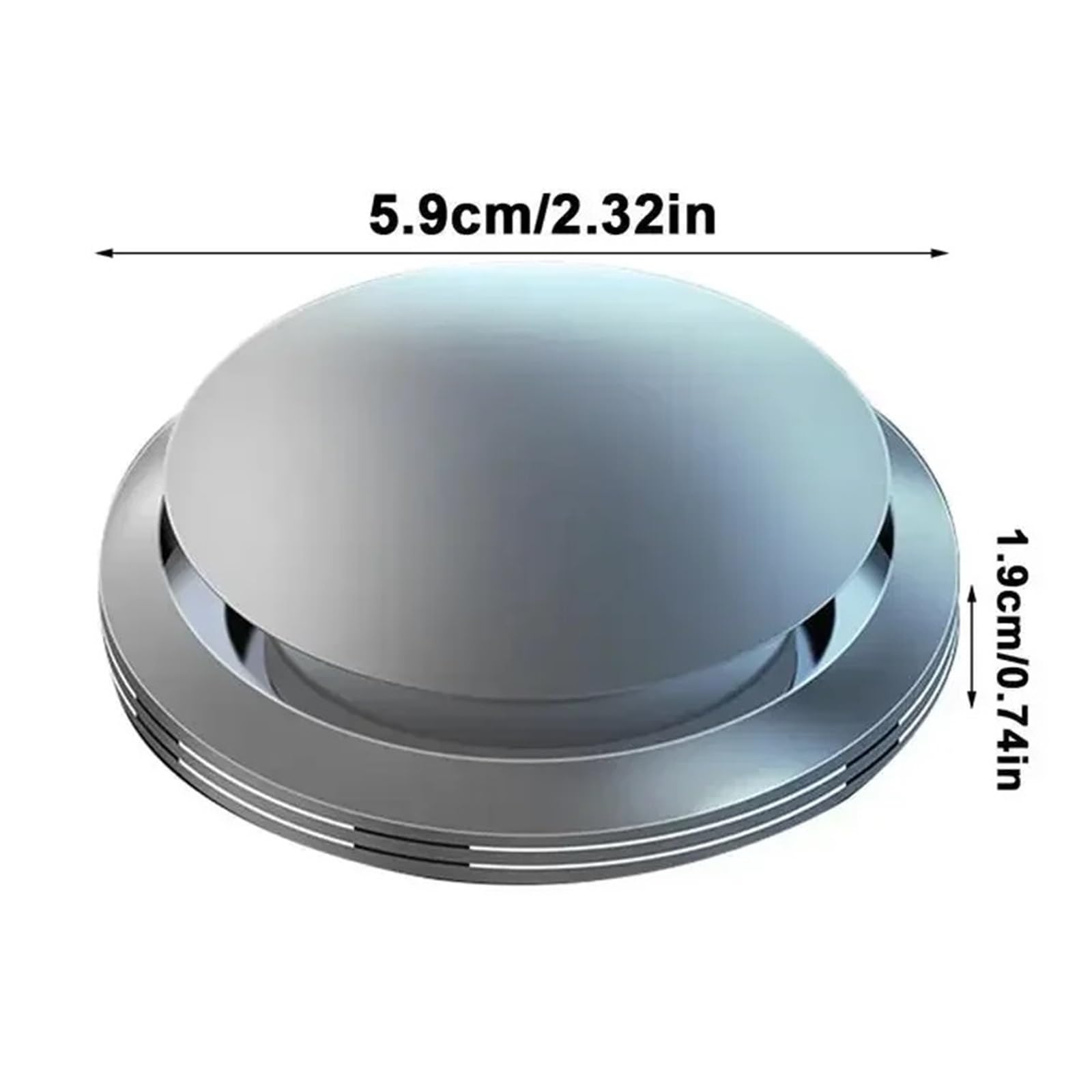 Festes Parfüm Fürs Auto,Form Einer Fliegenden Untertasse, Drehbare Einstellung, Dekorative Ornamente Fürs Auto(Gray) von Ouxk