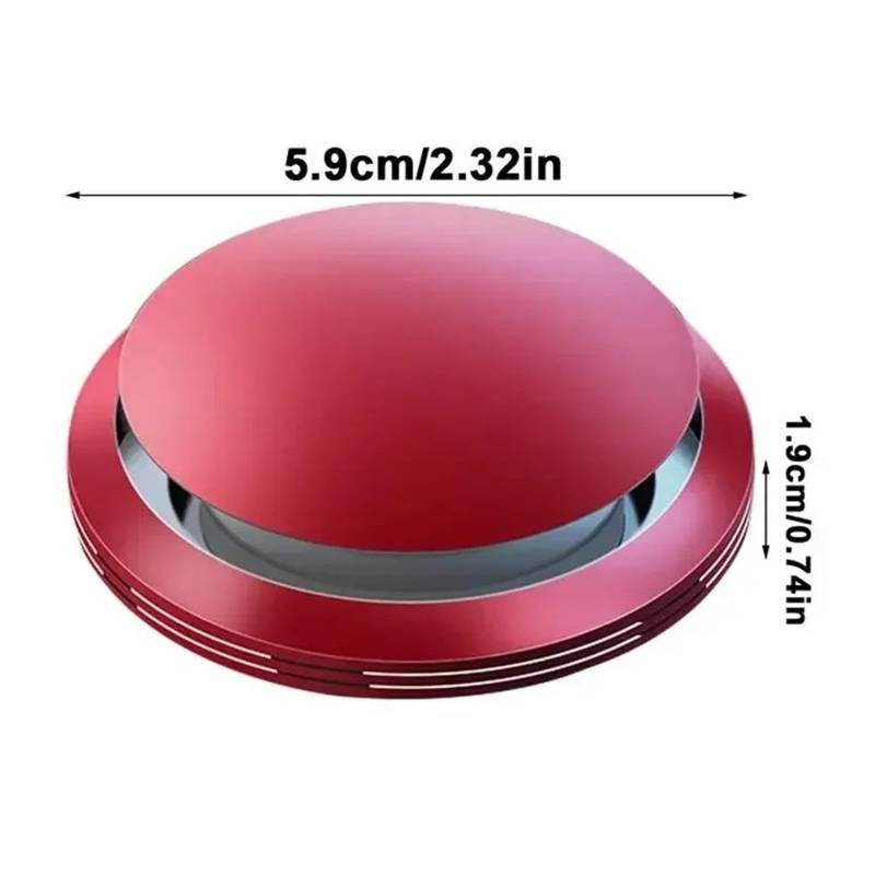 Festes Parfüm Fürs Auto,Form Einer Fliegenden Untertasse, Drehbare Einstellung, Dekorative Ornamente Fürs Auto(Red) von Ouxk