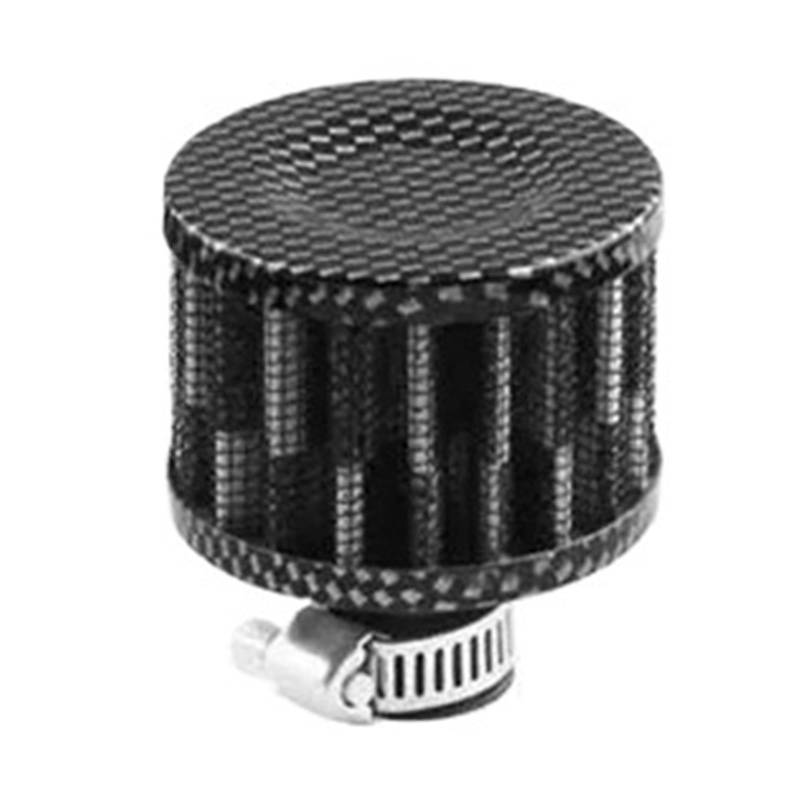 Interface Auto-Luftfilter Klein 12 Mm For Motorrad-Turbo High Flow Racing Kaltlufteinlassfilter Pilzkopf(Carbon fiber pattern) von Ouxk