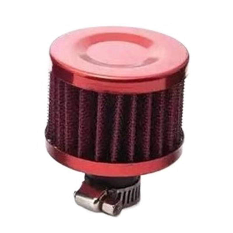 Interface Auto-Luftfilter Klein 12 Mm For Motorrad-Turbo High Flow Racing Kaltlufteinlassfilter Pilzkopf(Red) von Ouxk