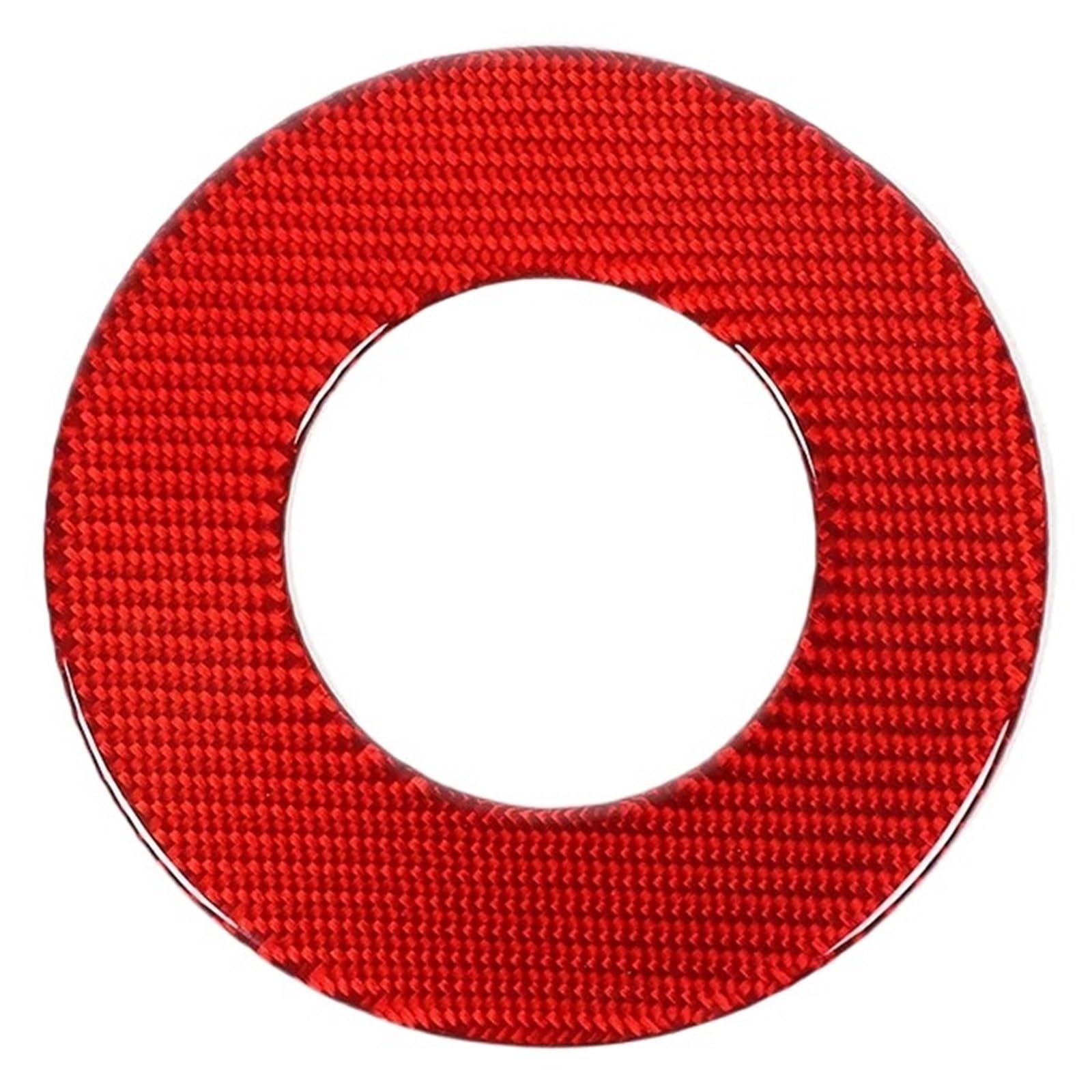 Kompatibel Mit BM&W* 6er-Serie M6 E63 E64 2004–2010, Weicher Carbonfaser-Aufkleber for Die Lenkradabdeckung Mit Logo(White) von Ouxk