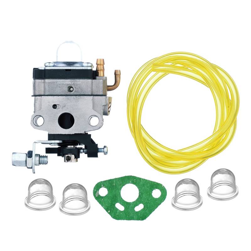 OxoxO Vergaser mit Primerpumpe Fuel Line Dichtung für Troy-Bilt tb26tb tb475ss tb525cs tb146ec tb590bc tbe515 tb575ss Gas Trimmer von OuyFilters