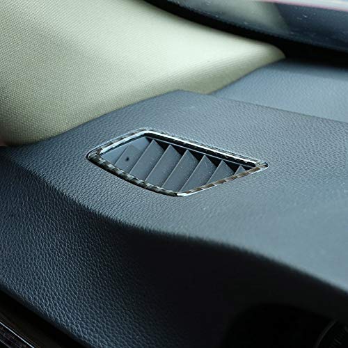 OuyOo 2 x Kohlefaser-Aufkleber für Armaturenbrett, Klimaanlage, für BMW 3er-Serie E90 E92 2005–2012 Autozubehör von OuyOo