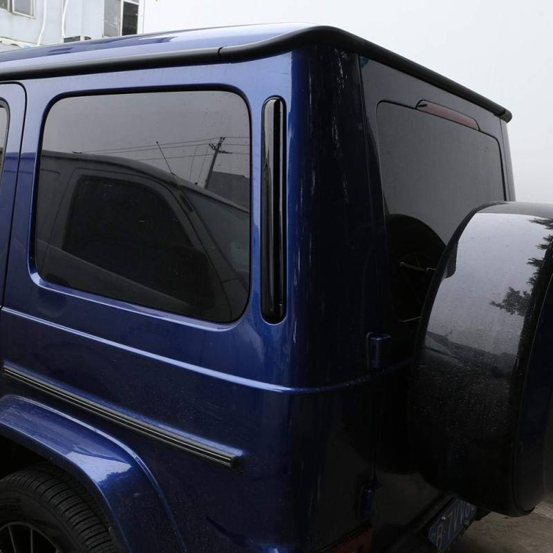 OuyOo ABS Glänzend Schwarz Für Mercedes Benz G Klasse W463 G350 G500 2019-2020 Rückseite Lüftungsschlitz Dekoration Verkleidung Außen Auto Zubehör von OuyOo