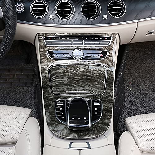 OuyOo Marmor-Körnung Stil Mittelkonsole Getriebeplatte Rahmen Abdeckung Verkleidung für Mercedes Benz E-Klasse W213 2016-2018 Autozubehör von OuyOo