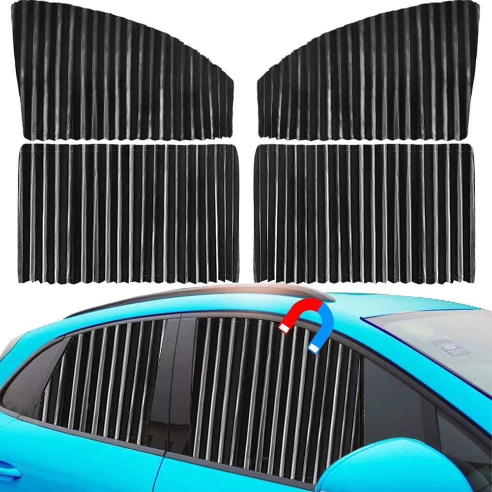 Ovege Sonnenschutz für Seitenfenster Front&Back 4pcs Schwarz Shade-12 Ovege Sonnenschutz für Seitenfenster Front&Back 4pcs Schwarz Shade-12 von Ovege