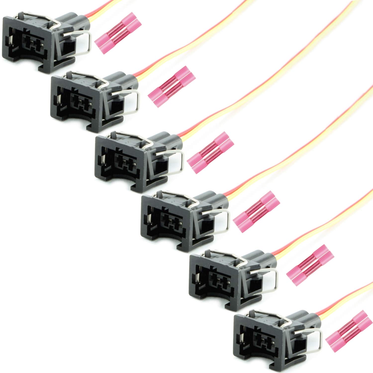 Overdrive-Racing 6x Reparatur Stecker Kabel Einspritzdüse Einspritzventil Universalstecker Passend Für Bosch EV1 037906240 037 906 240 Overdrive-Racing 6x Reparatur Stecker Kabel Einspritzdüse Einspritzventil Universalstecker Passend Für Bosch EV1 037906240 037 906 240 von Overdrive-Racing