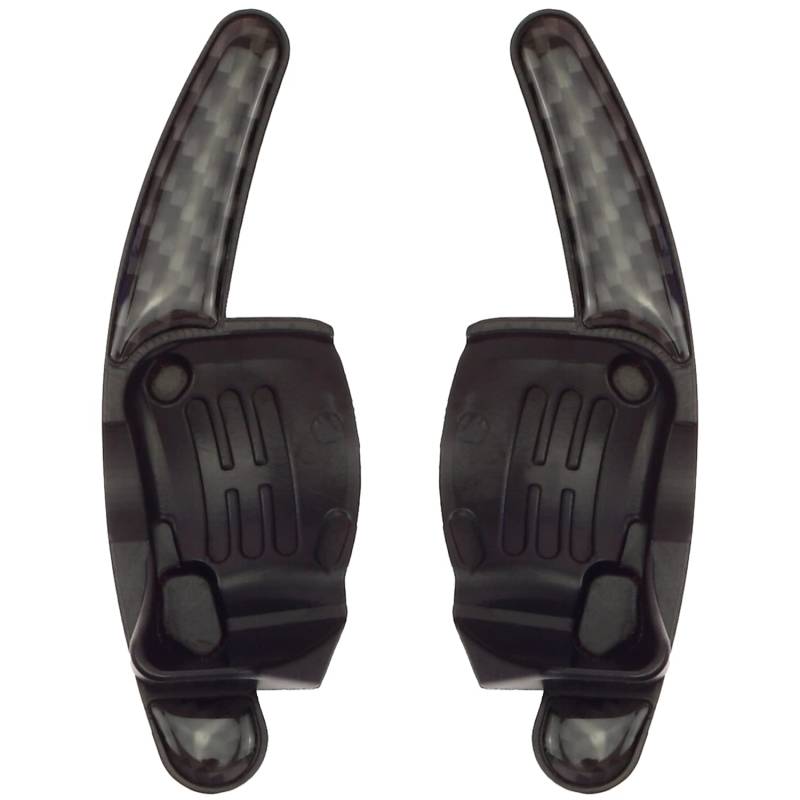 Overdrive-Racing Schaltwippen Verlängerung Carbon-Optik Kompatibel mit VW Golf 5 Golf 6 EOS Jetta 5 Passat Polo 6R Scirocco 3 Leon Typ-A von Overdrive-Racing