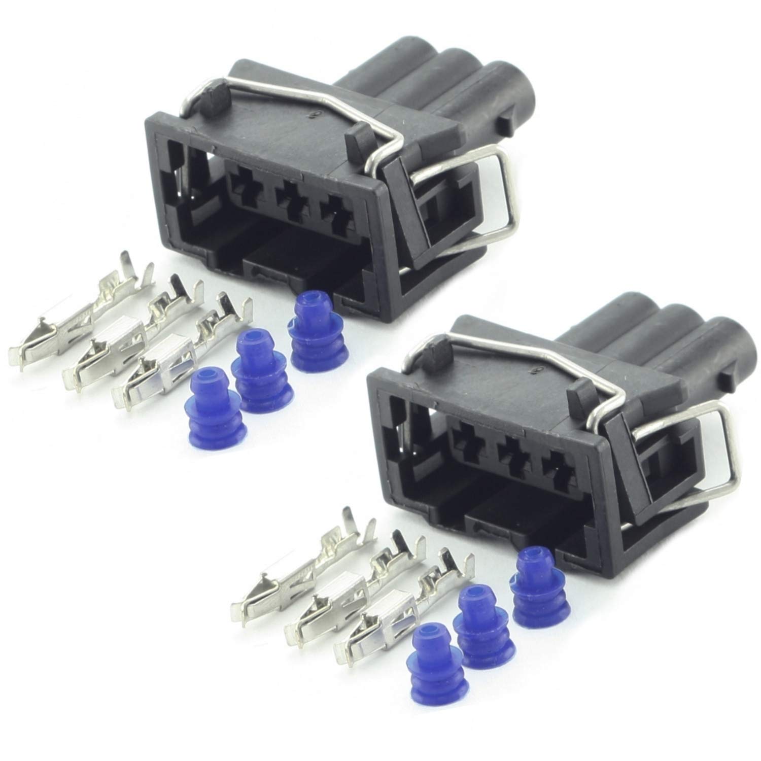 Overdrive-Racing 2x Ersatz Stecker Reparatur Reparatursatz 3-Polig Buchse Passend Für JPT 357 972 753 357972753 von Overdrive-Racing