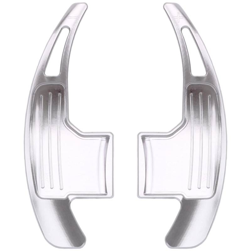 Overdrive-Racing Schaltwippen Verlängerung Kompatibel mit Ford Mustang VI ab Baujahr 2015 Aluminium Alu Silber Typ-C von Overdrive-Racing