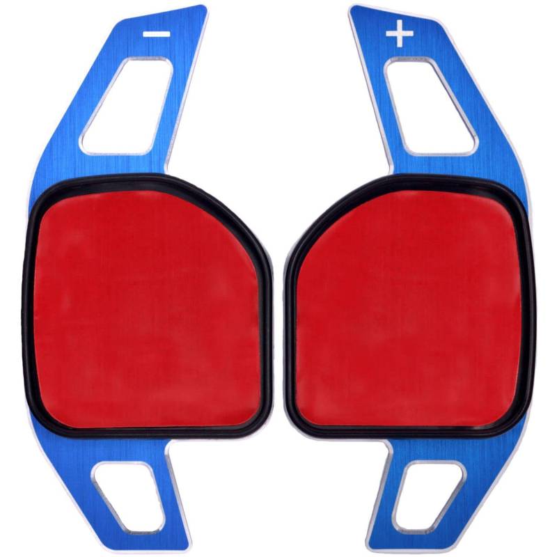 Overdrive-Racing Schaltwippen Verlängerung Kompatibel mit Seat Leon III 5F Cupra Ibiza Ateca Arona Exeo ST Alhambra Typ-A Alu Blau von Overdrive-Racing