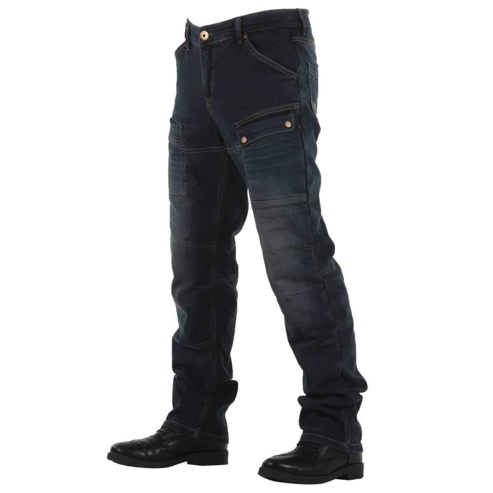 Overlap Sturgis Jeans Herren, grau/blau, Größe 32 von Overlap