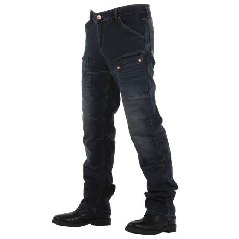 Overlap Sturgis Jeans Herren, grau/blau, Größe 40 von Overlap