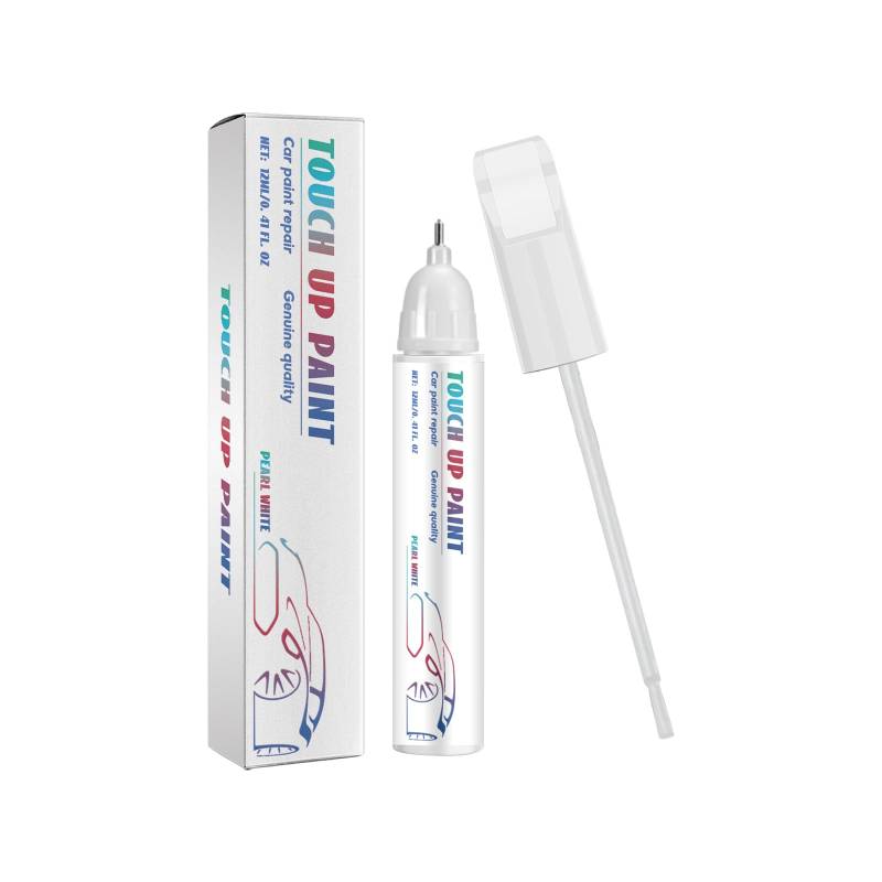 Ovyntremis Auto-Lackstift, 12ml, Kratzer-Reparaturstift, 2-in-1 Design für Lackschäden und Kratzer (Weiß) von Ovyntremis