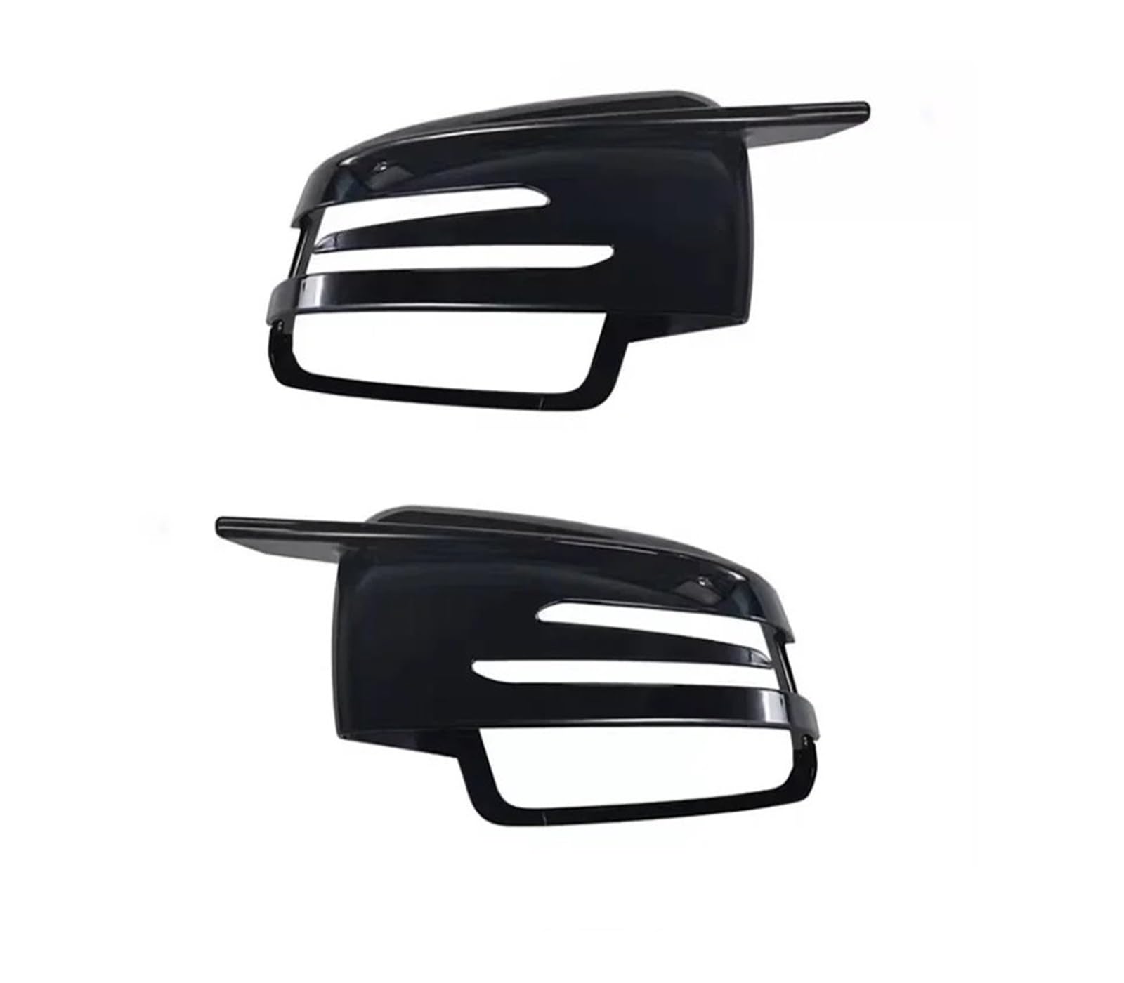 Auto Spiegelkappen Für Benz C E S Klasse W204 W212 W221 2009 2010 2011 2012 2013 Auto Rückspiegel Abdeckung Auto Exterior Zubehör Seitenspiegel Spiegelkappen(Bright black) von Oxektgb