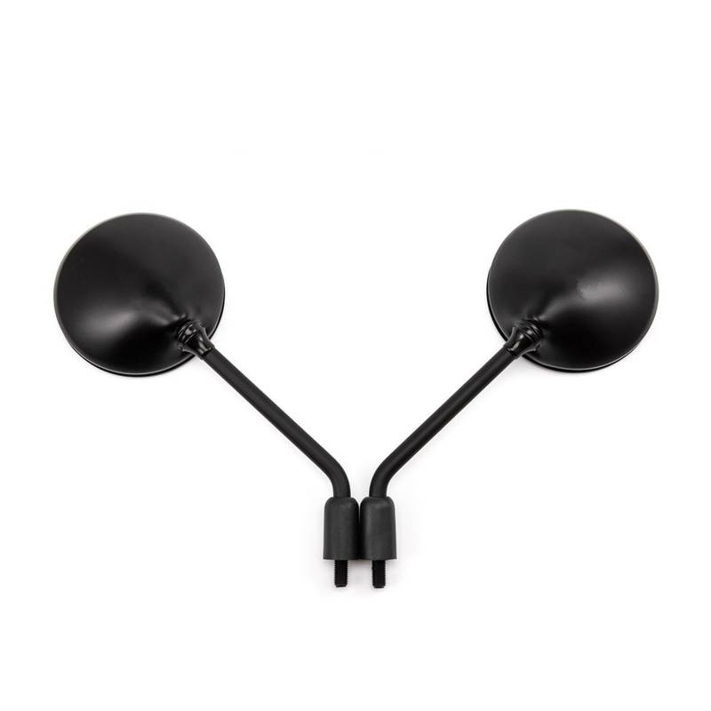 Motorrad Rückspiegel 8mm10mm Schraube Motorrad Rückspiegel Elektrische Fahrrad Rückspiegel Moped Seite Spiegel(Black 8mm Screw) von Oxektgb