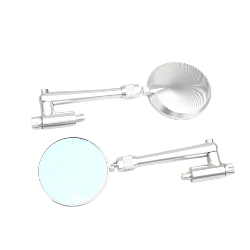 Motorrad Rückspiegel Für CB650R CL500 CL300 CM500 CM300 CM1000 CB1100 Motorrad Retro Spiegel Klappspiegel(Silver) von Oxektgb